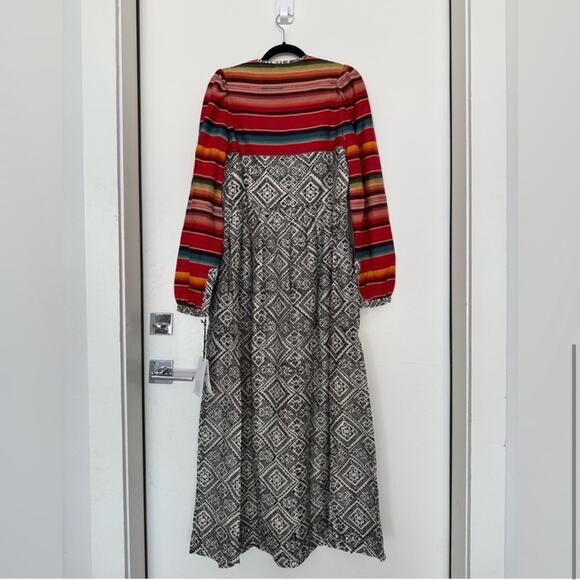 NWT NEW Alix of Bohemia Winifred Orange Bloom Maxi Dress XS - Picture 5 of 8